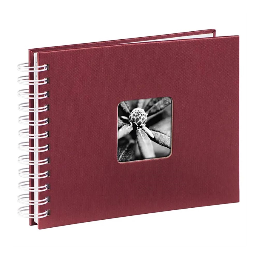 Hama - Album de fotos em espiral 24x17 cm 50 páginas vermelho