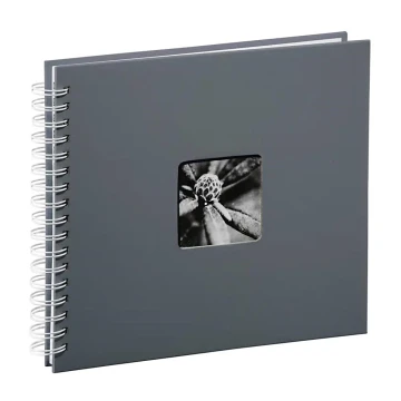 Hama - Album de fotos em espiral 28x24 cm 50 páginas cinzento
