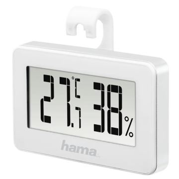 Hama - Termómetro com um medidor de humidade 1xCR2025 branco