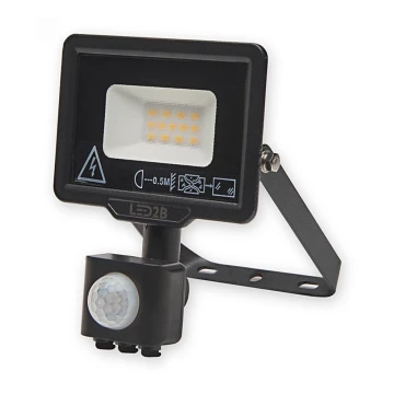 Holofote exterior LED com sensor LED/10W/230V 6500K IP44