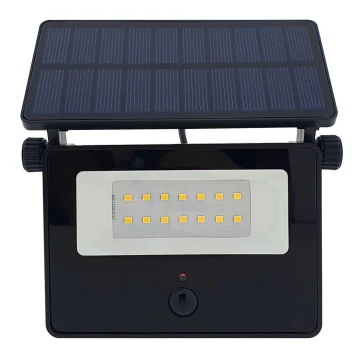 Holofote exterior LED Solar com sensor LED/2W/3,7V 4200K IP44