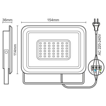 Holofote LED LED/30W/230V 4000K IP65