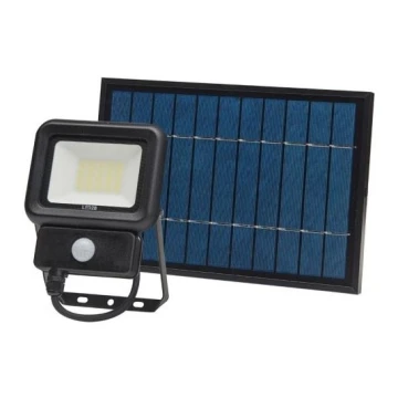 Holofote solar exterior LED com sensor LED/20W/3,7V 6500K IP65