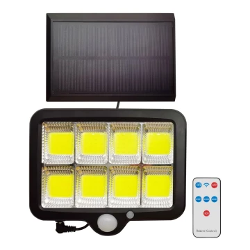 Holofote solar LED com sensor INTEGRA LED/3W/3,7V IP44 + controlo remoto