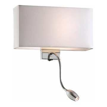 Ideal Lux - Candeeiro de parede LED flexível HOTEL 1xE27/60W + LED/1,5W/230V