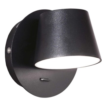 Ideal Lux - Iluminação de parede LED GIM LED/6W/230V preto