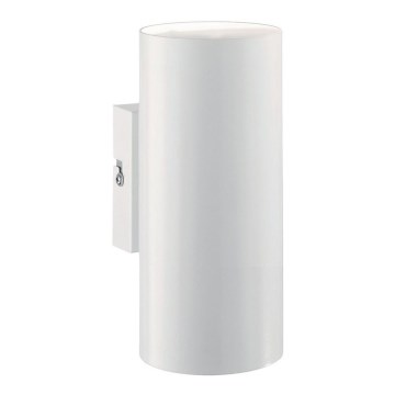 Ideal Lux - Luz de parede 2xGU10/28W/230V branco