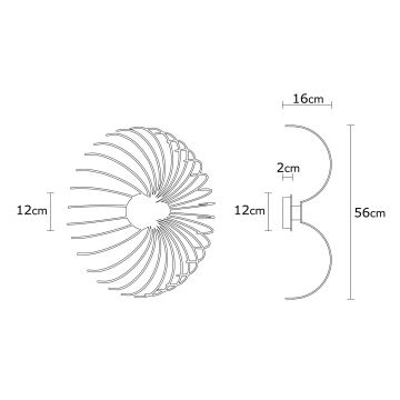 Iluminação de parede ASPENDOS 1xE27/40W/230V