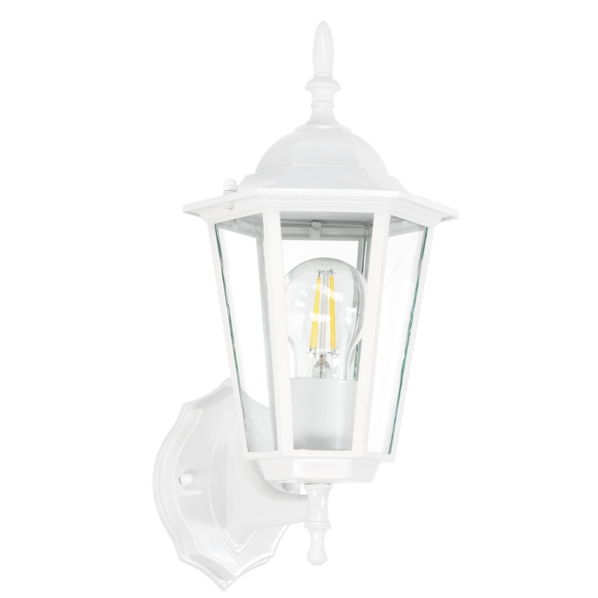 Iluminação de parede exterior 1xE27/60W/230V IP44 branco