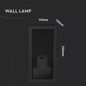 Iluminação de parede exterior 1xE27/60W/230V IP44