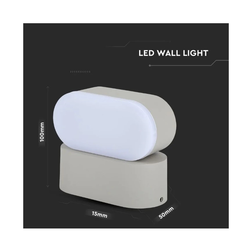 Iluminação de parede exterior flexível LED LED/5W/230V IP65