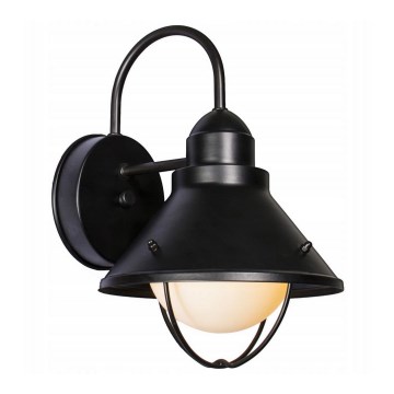 Iluminação de parede exterior LAVINA 1xE27/60W/230V IP44 preto