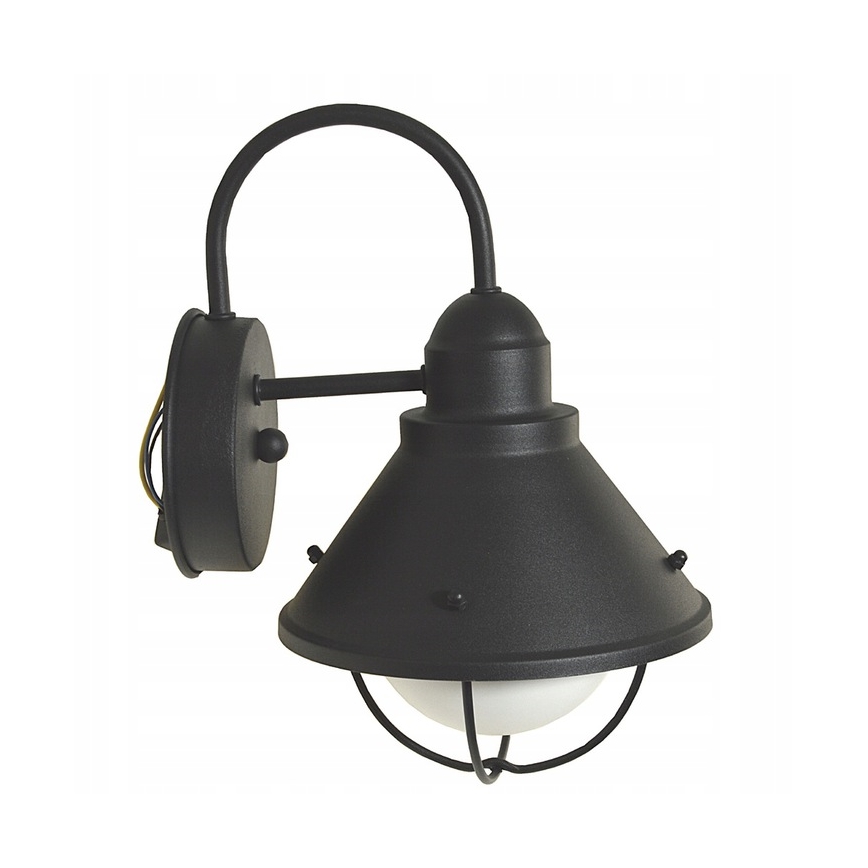 Iluminação de parede exterior LAVINA 1xE27/60W/230V IP44 preto