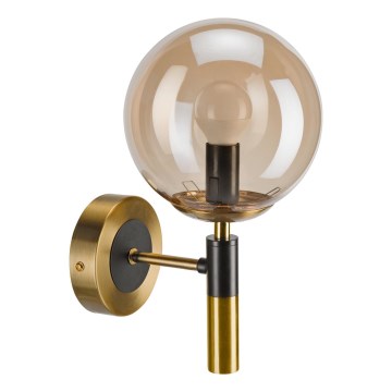 Iluminação de parede ROLLO 1xE14/5W/230V dourado/fumado bege