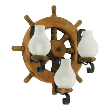 Iluminação de parede TIMONA 3xE14/40W/230V faia