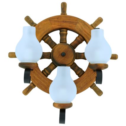 Iluminação de parede TIMONA 3xE14/40W/230V faia