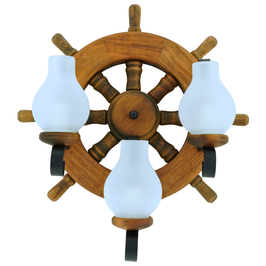 Iluminação de parede TIMONA 3xE14/40W/230V faia