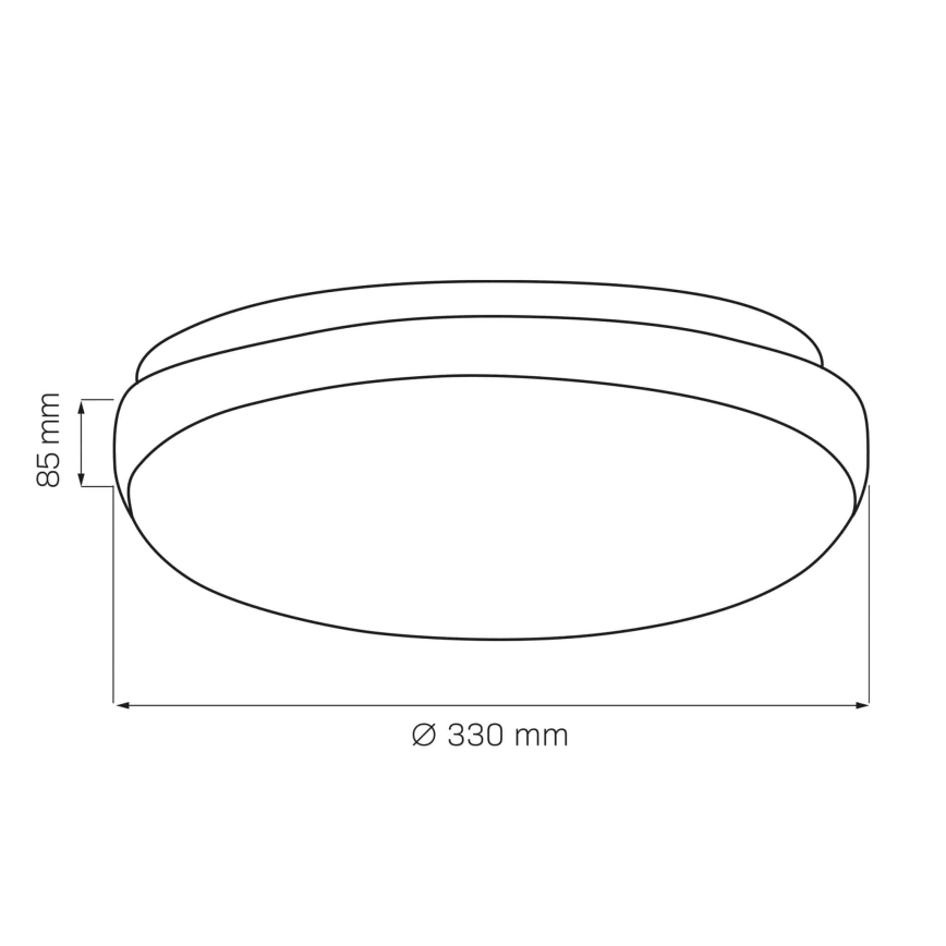 Iluminação de teto BOGDAN 2xE27/20W/230V diâmetro 33 cm branco