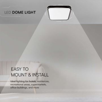 Iluminação de teto de casa de banho LED LED/18W/230V 4000K IP44 preto