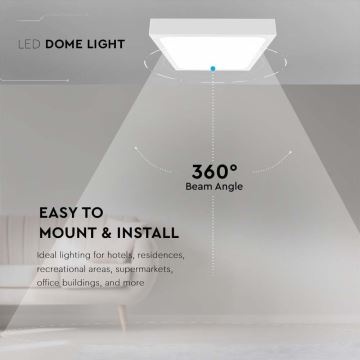 Iluminação de teto de casa de banho LED LED/30W/230V 6500K IP44 branco