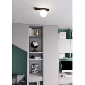 Iluminação de teto FIT 1xE14/10W/230V preto/branco