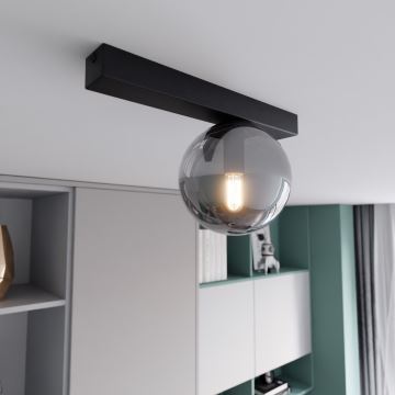 Iluminação de teto FIT 1xE14/10W/230V preto/cinzento