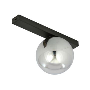 Iluminação de teto FIT 1xE14/10W/230V preto/cinzento