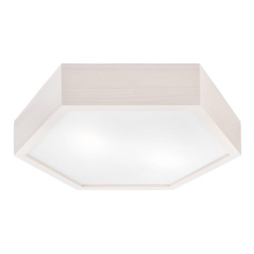 Iluminação de teto HEX 2xE27/60W/230V d. 43 cm pinho branco