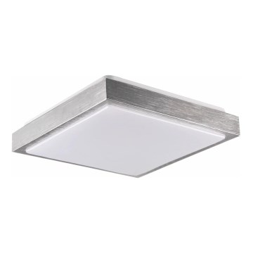 Iluminação de teto KAZIMIERZ 2xE27/20W/230V 29,5x29,5 cm prateado