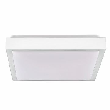 Iluminação de teto KAZIMIERZ 2xE27/20W/230V 29,5x29,5 cm prateado