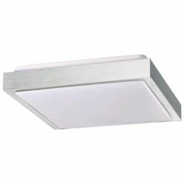 Iluminação de teto KAZIMIERZ 2xE27/20W/230V 29,5x29,5 cm prateado