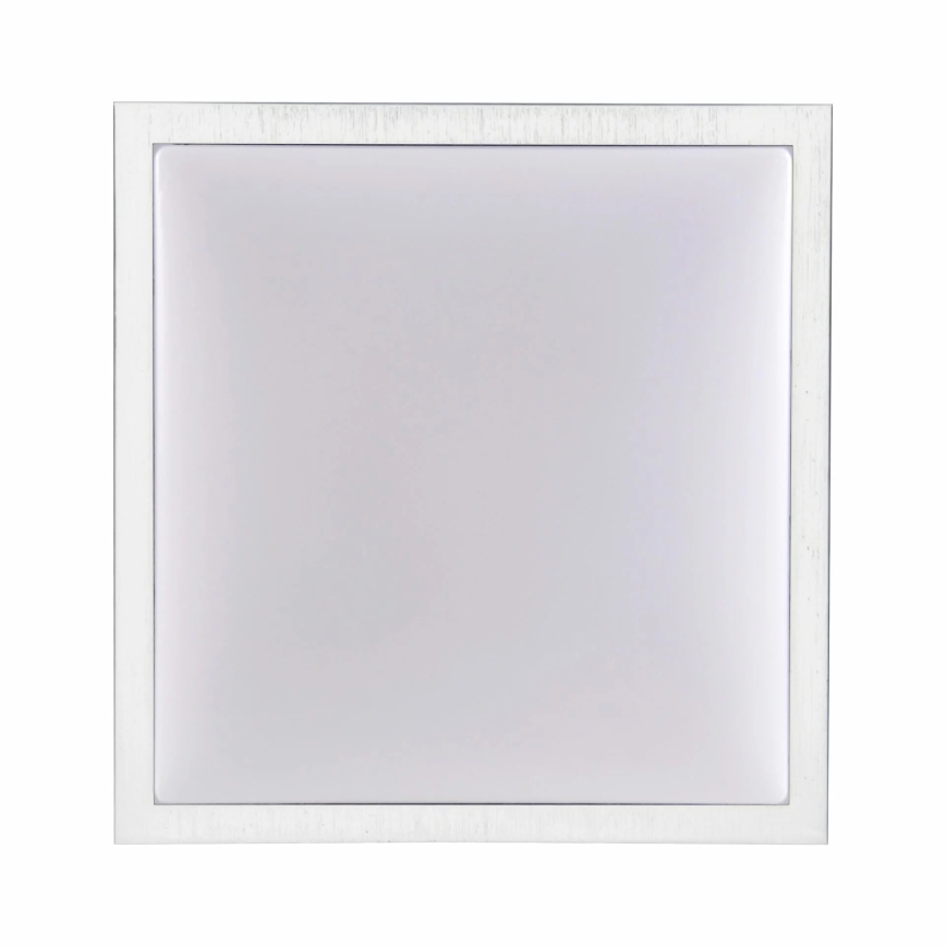 Iluminação de teto KAZIMIERZ 2xE27/20W/230V 29,5x29,5 cm prateado