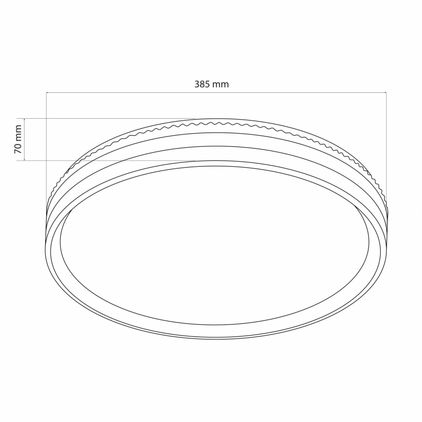 Iluminação de teto para casa de banho LED com regulação JADWIGA LED/42W/230V 3000-6000K IP44 + comando