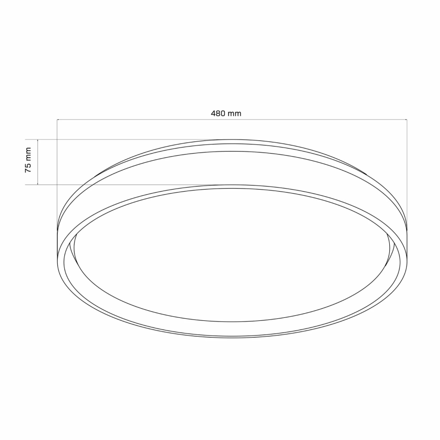 Iluminação de teto para casa de banho LED com regulação JADWIGA LED/72W/230V 3000-6000K IP44 + comando