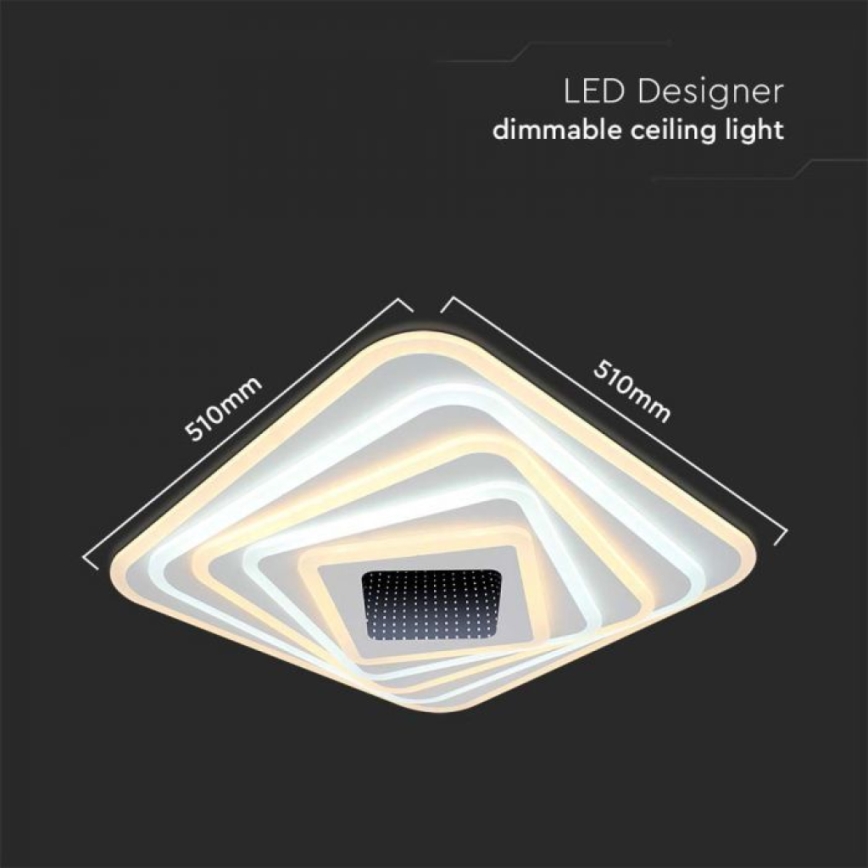 Iluminação de teto LED com regulação LED/150W/230V 3000-6500K + controlo remoto