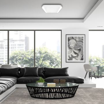 Iluminação de teto LED com regulação QUADRO LED/66W/230V 3000-6000K branco + controlo remoto