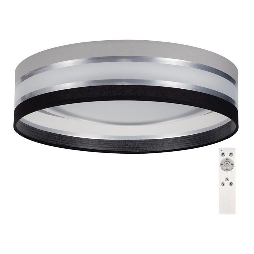 Iluminação de teto LED com regulação SMART CORAL LED/24W/230V preto/cinzento + controlo remoto