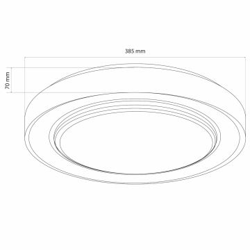 Iluminação de teto para casa de banho LED com regulação ZYGMUNT LED/48W/230V 3000-6000K IP44 + comando