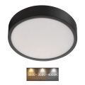Iluminação de teto LED NEXXO LED/21W/230V 3000/3500/4000K d. 22,5 cm preto
