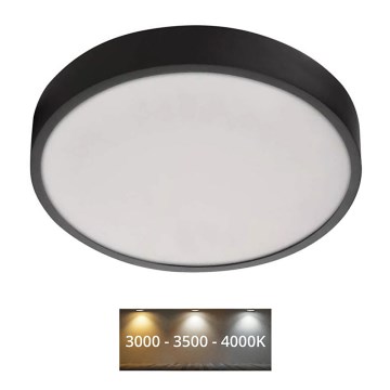 Iluminação de teto LED NEXXO LED/28,5W/230V 3000/3500/4000K d. 30 cm preto