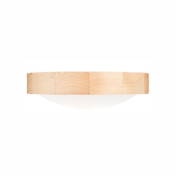 Iluminação de teto NATURAL SLIM 1xE27/60W/230V ø 27 cm pinho