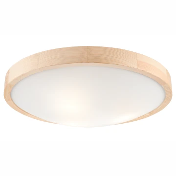 Iluminação de teto NATURAL SLIM 3xE27/60W/230V ø 47 cm pinho