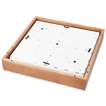 Iluminação de teto OAK SQUARE 4xE27/15W/230V 48x48 cm carvalho/branco