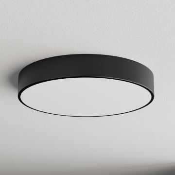 Iluminação de teto para casa de banho CLEO 4xE27/24W/230V diâmetro 50 cm preto IP54