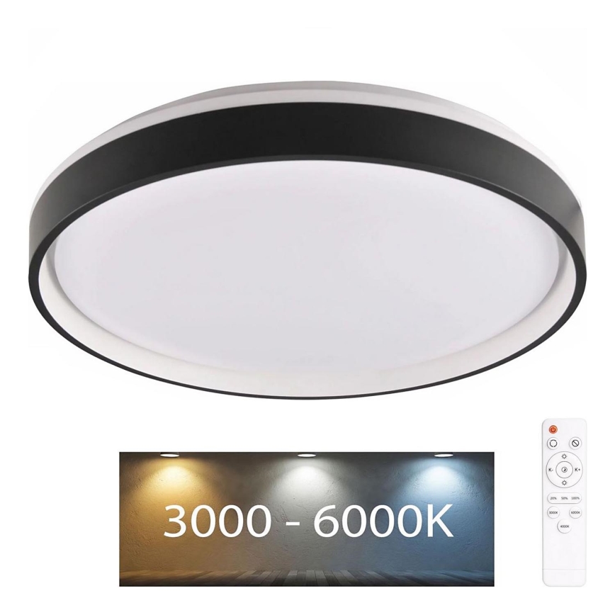 Iluminação de teto para casa de banho LED com regulação JADWIGA LED/42W/230V 3000-6000K IP44 + comando