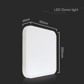 Iluminação de teto para casa de banho LED SAMSUNG CHIP LED/18W/230V IP44 3000K 25x25 cm branco