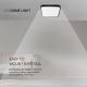 Iluminação de teto para casa de banho LED LED/48W/230V 3000K IP44 preto