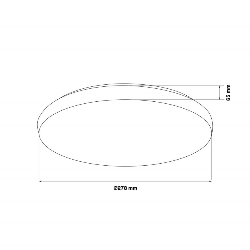 Iluminação de teto para casa de banho LED PIRIUS LED/12W/230V diâmetro 28 cm IP44