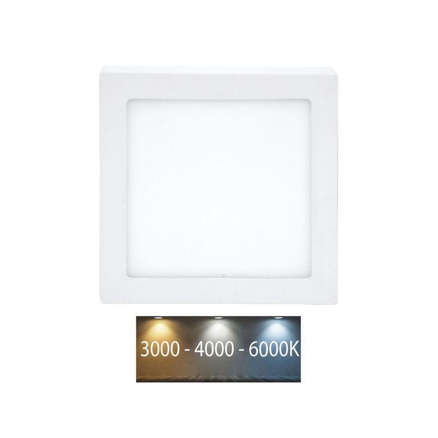 Iluminação de teto para casa de banho LED RAFA LED/12W/230V 3000/4000/6000K 17x17 cm IP44 branco