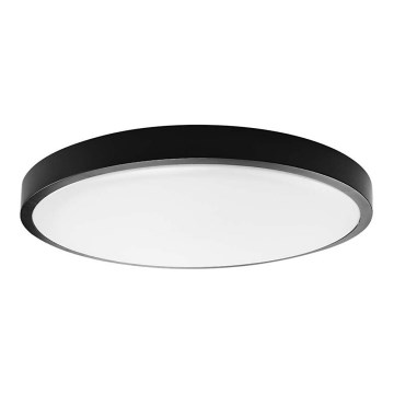 Iluminação de teto para casa de banho LED SAMSUNG CHIP LED/18W/230V IP44 4000K diâmetro 25 cm preto